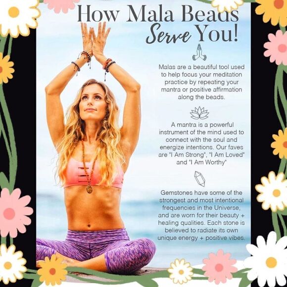 Skull Turquoise And Lava Stone Mala Necklace - Picture 5 of 6